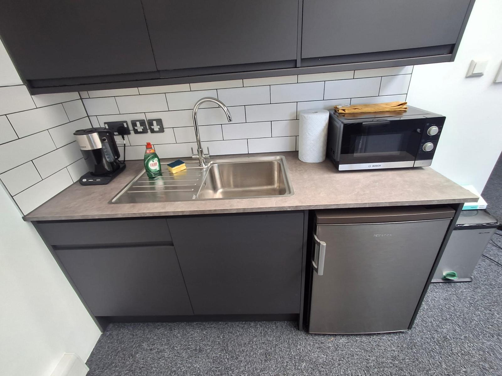 Clean kitchenette in an office workplace